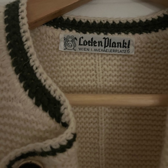 Scheiber Loden Plankl wool cardigan sweater vintage size 164cm - Picture 3 of 9